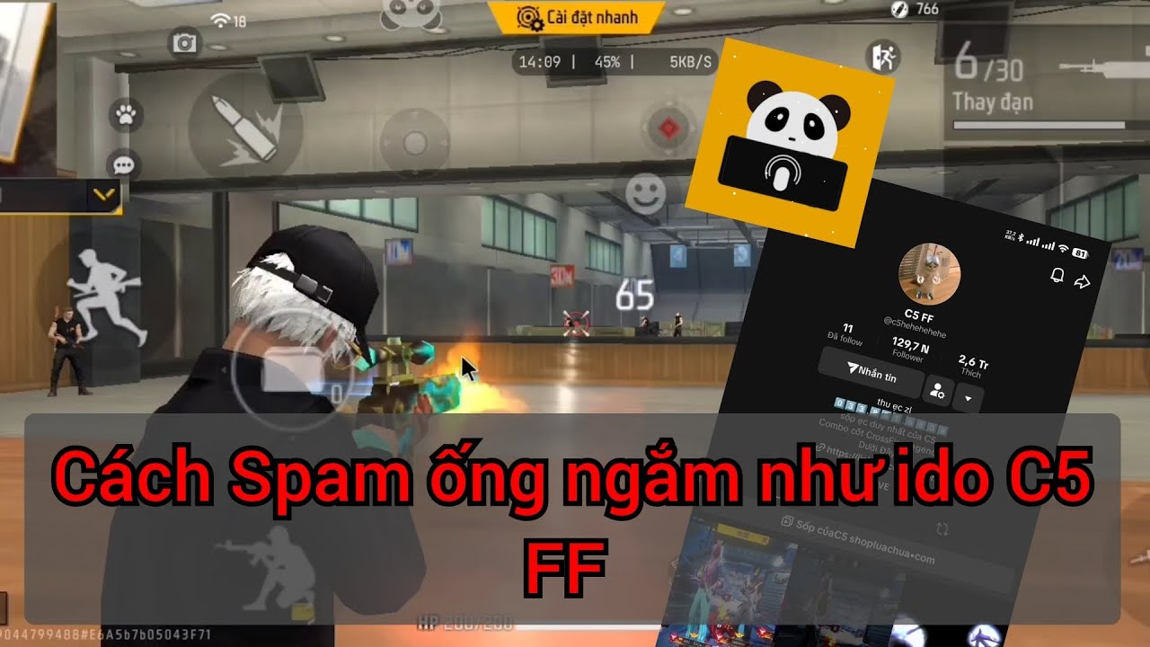 Thông báo kênh mới và cách Spam ống ngắm như ido C5 FF 