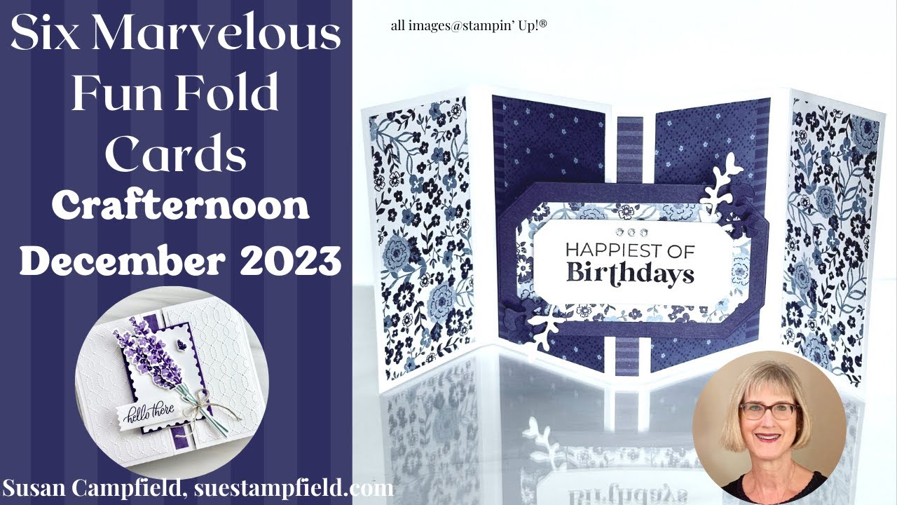 Marvelous Fun Fold Card,  Crafternoon Fun Fold Class, December 2023