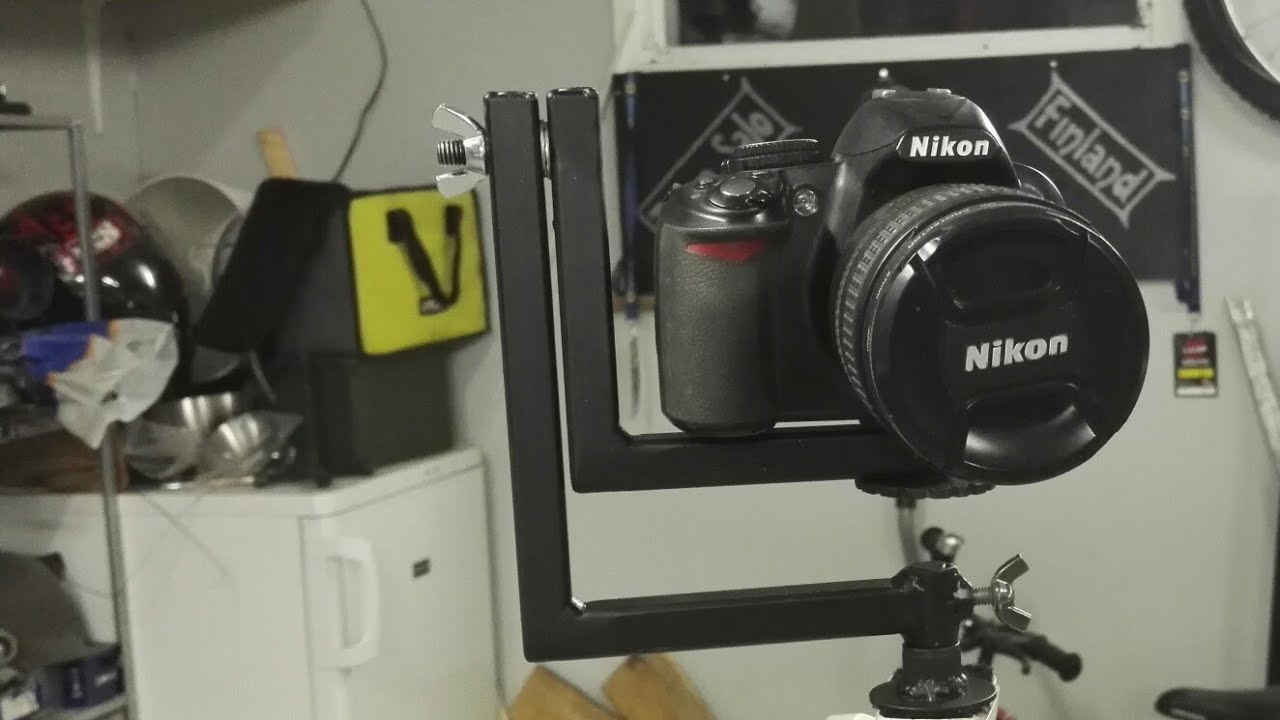 DIY camera tripod head tilt pan