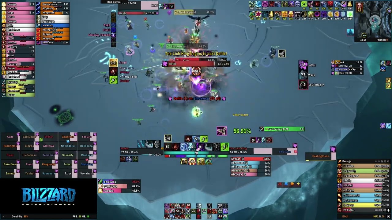 Warmane | Aspiratorium guild | Lich King 1 chamber | DK tank POV, ‎June ‎26, ‎2025