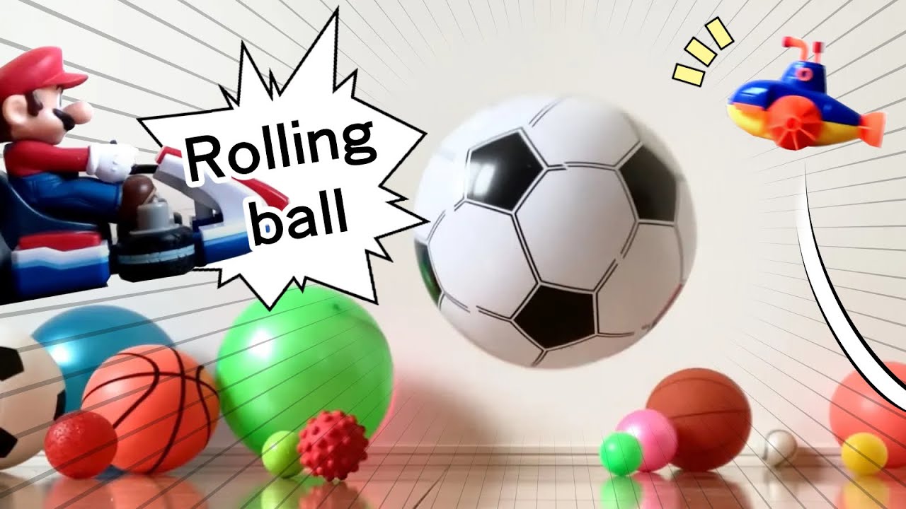 【ボールコロコロ】ボールがコロコロ！マリオがビューン！🚗 ｜Rolling Balls