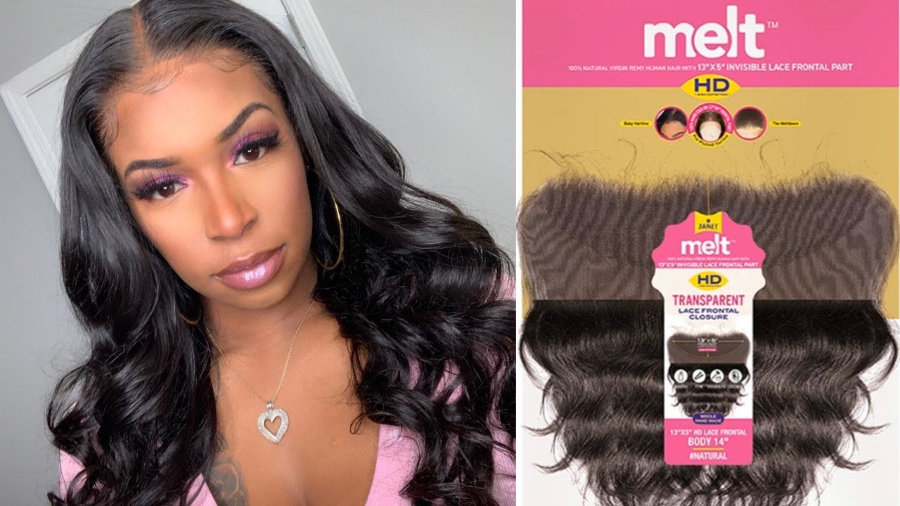 Janet Collection Melt HD Frontal |  Brazilian bundle hair 1 Pack Solution |  Beauty Supply Hair
