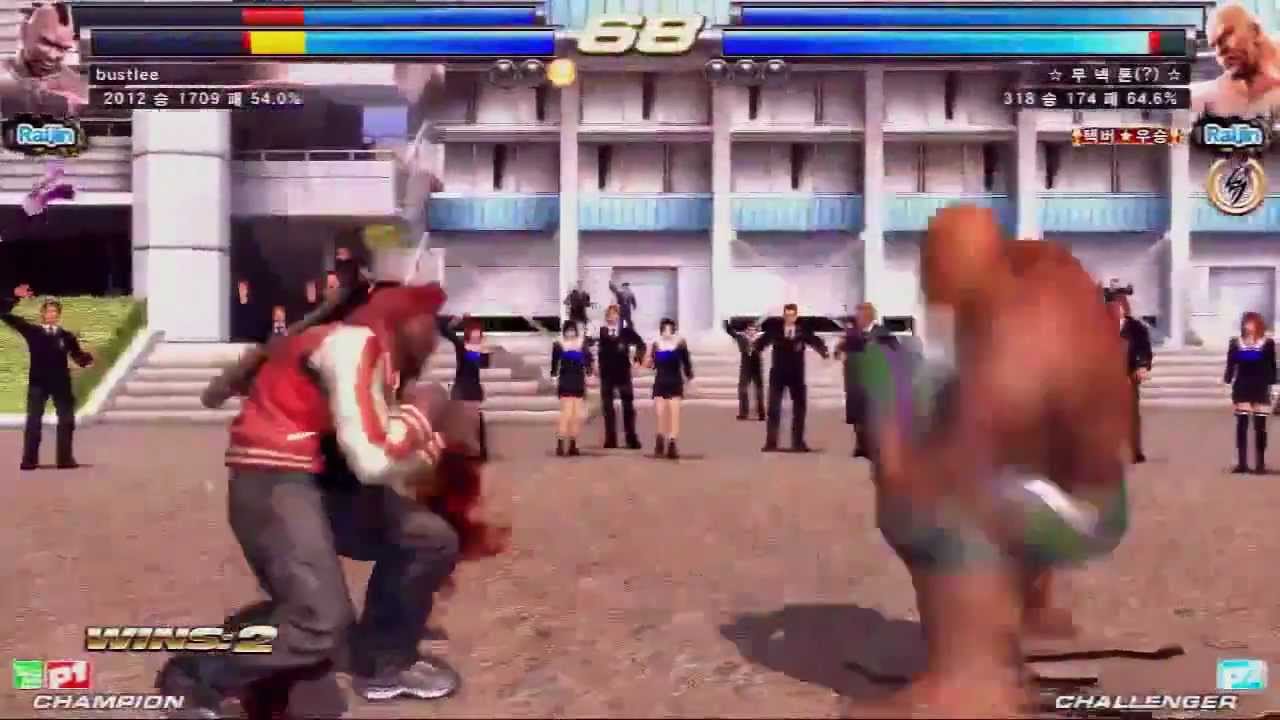 Tekken Tag 2 Unlimited Knee (Hwoarang/Marduk/Paul) vs Bustlee (Devil Jin/Bruce)