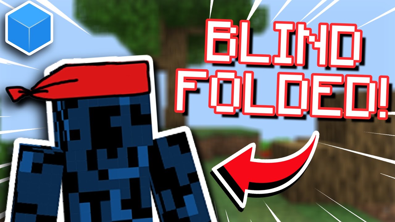 Beating CubeCraft Skyblock BLINDFOLDED!