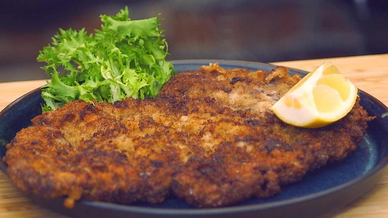 Sznycel po Wiedeńsku XXL  / Wiener  Schnitzel XXL / Oddaszfartucha