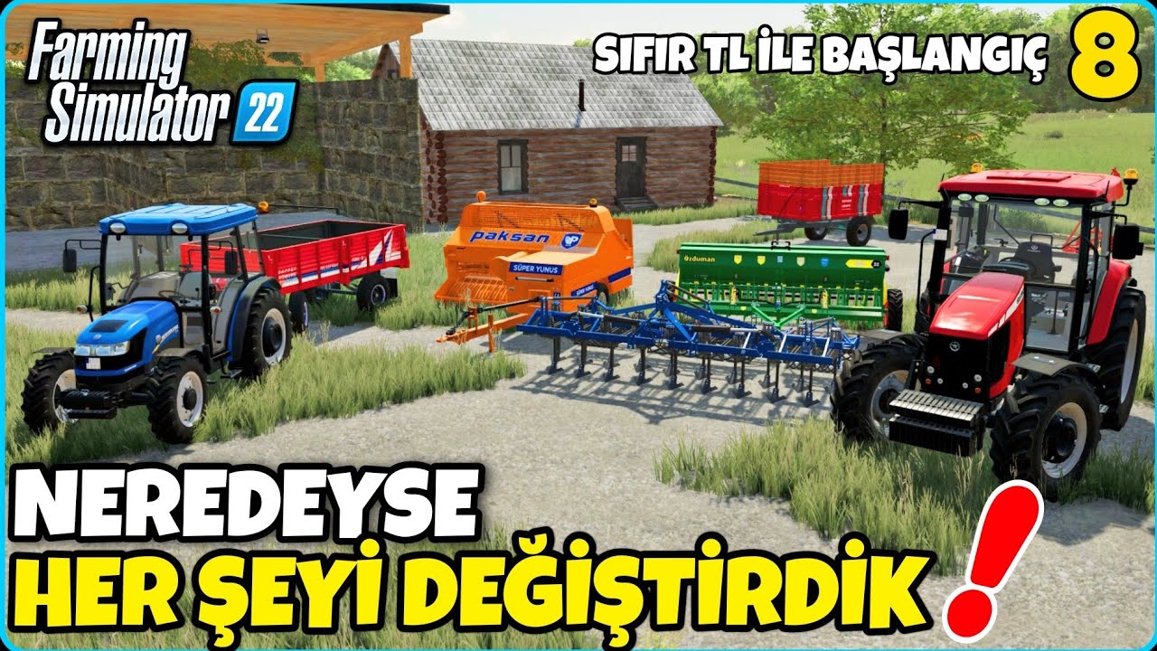 NERDEYSE HER ŞEYİ YENİLEDİK ❗️ TÜMOSAN 9115 VE NEW HOLLAND TT75 ALDIK ❗️ Balya makinesi artık bizim!