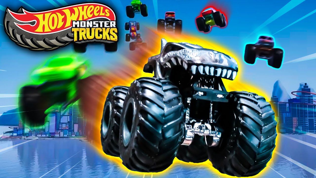 The Hot Wheels Monster Trucks Get Down and Dirty at Monster Truck Island!