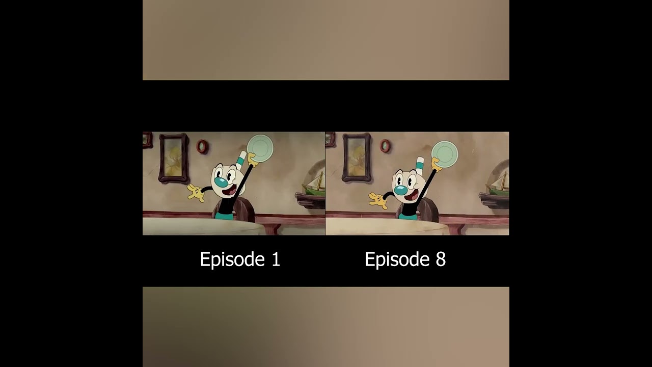 The Cuphead Show Episode 1 VS Episode 8 Comparison