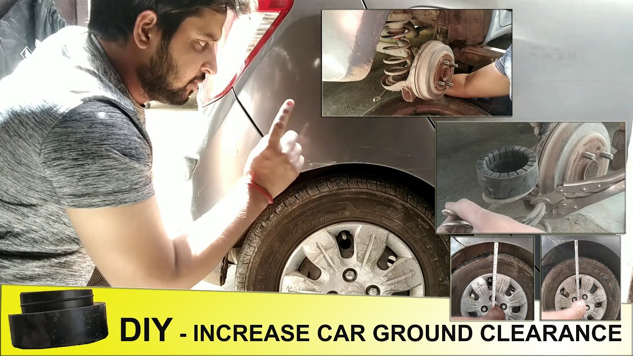 how to increase car ground clearance at home | increase height of car
