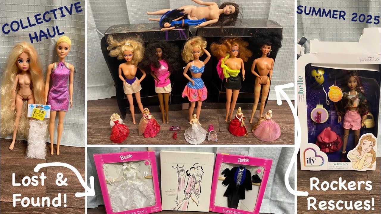 Summer 2025 COLLECTIVE Haul! Lost & Found Fashions, Barbie Rockers Rescues, Xmas Ornaments, & MORE