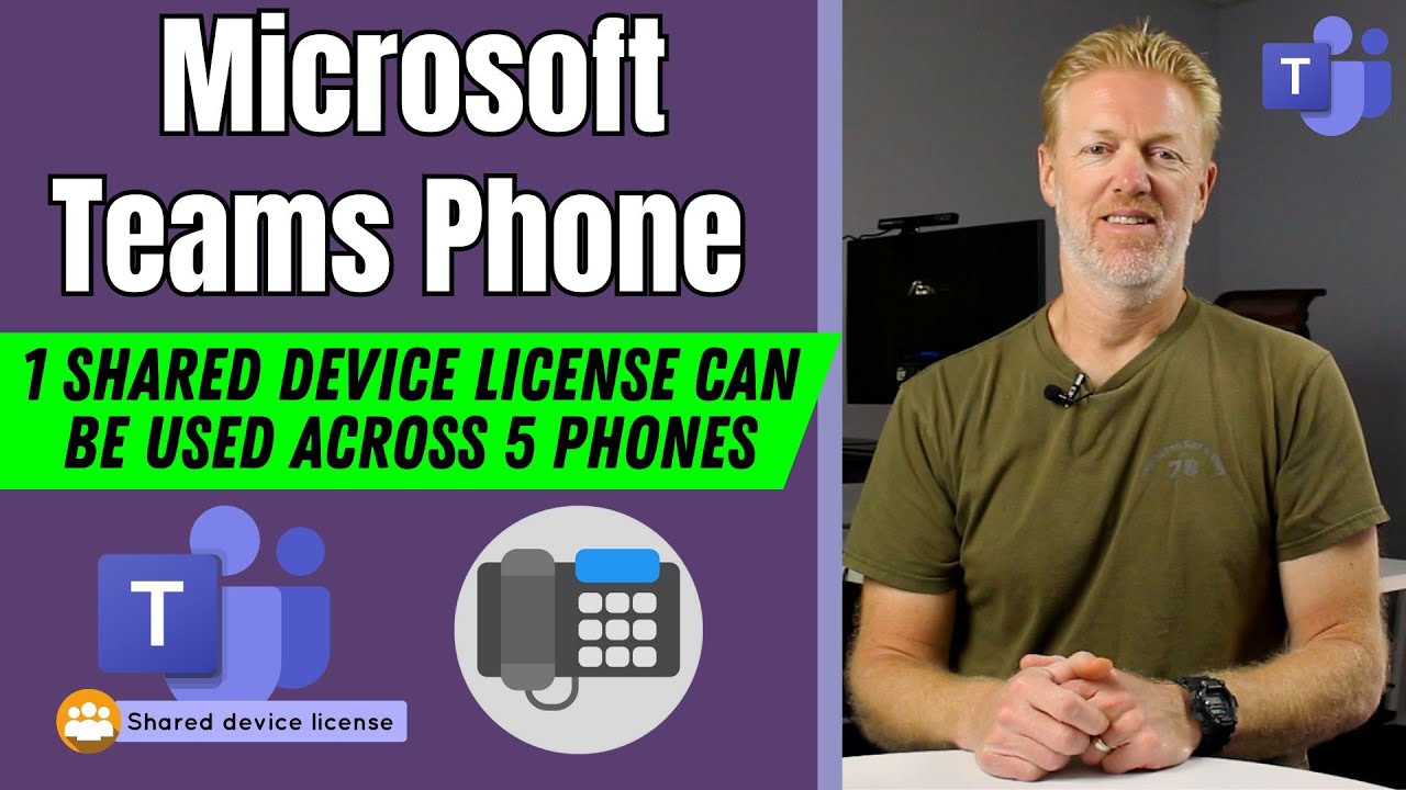1 Shared Device License for Microsoft Teams Phone can be used across 5 Phones | Teams Phone System