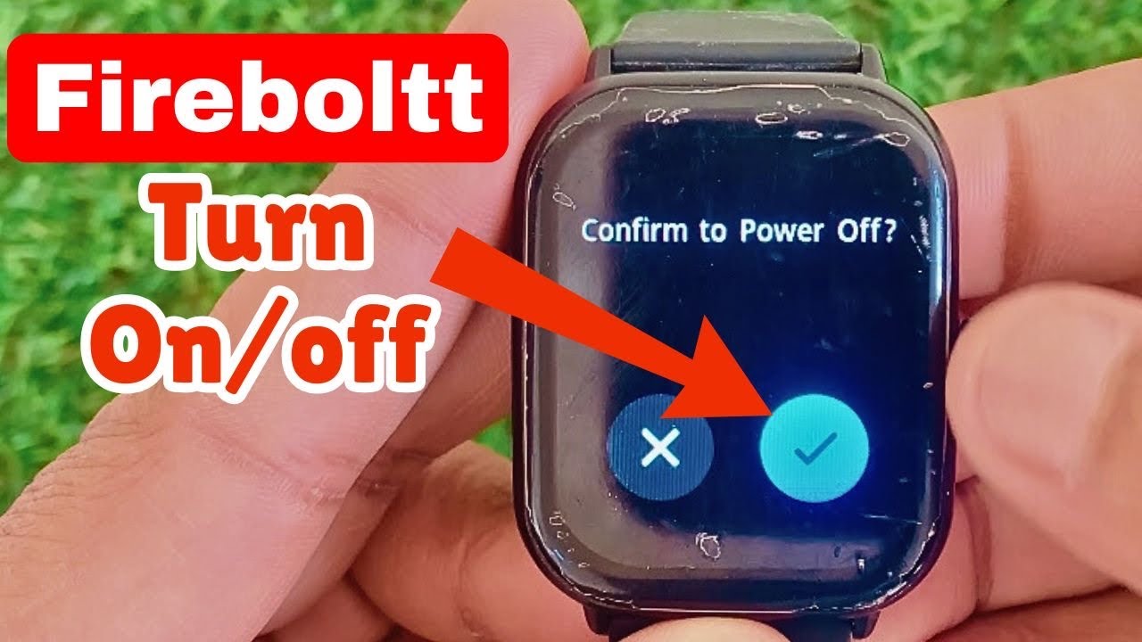 How to switch on/off fire boltt smartwatch | fire boltt smartwatch how to turn on/off #fireboltt