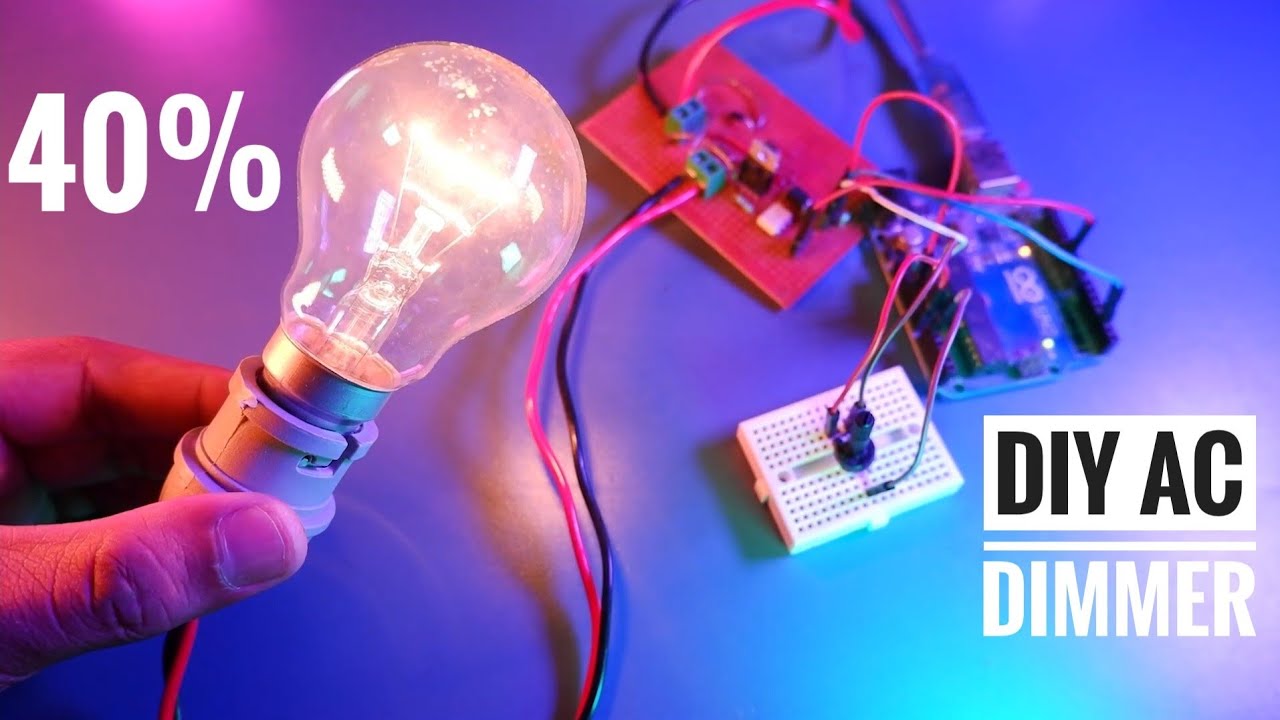 How a AC Dimmer Works ? Explained ! make a AC Dimmer DIY | control AC lIght bulb intensity