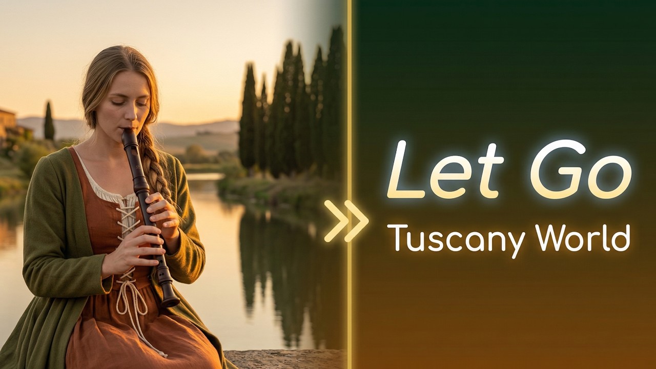 Tuscan River Flute Meditation | 5 Hours Medieval Wooden Flute for Sleep & Study