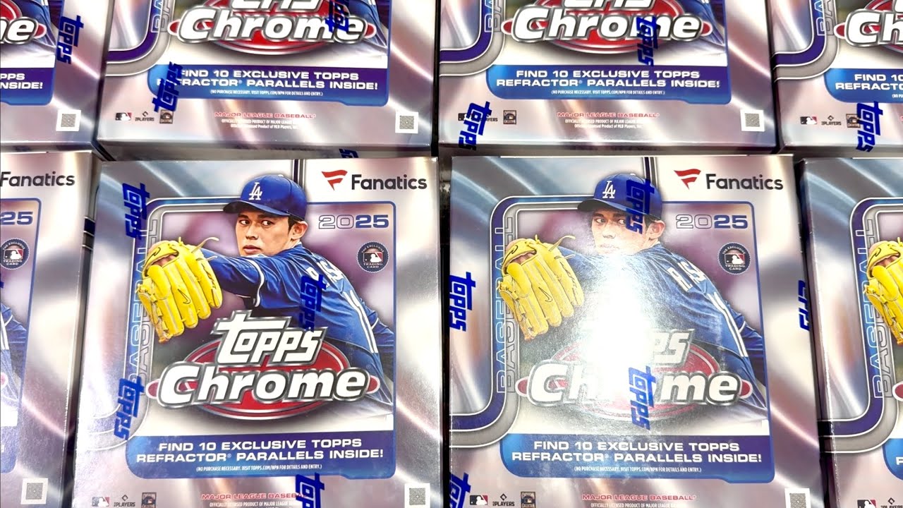NEW RELEASE!  2025 TOPPS CHROME *FANATICS EXCLUSIVE* MEGA BOXES!