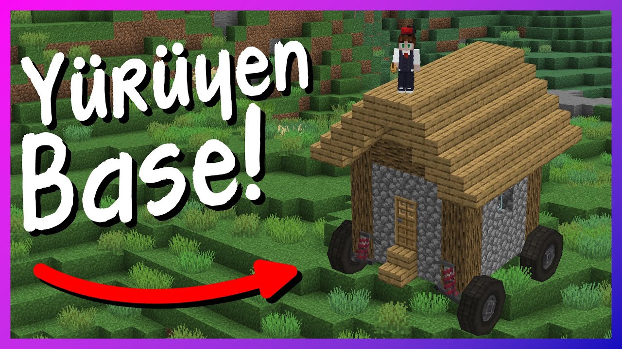 Minecraft'ta Yürüyen BASE Yaptık! | Minecraft Create