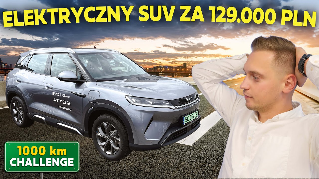 Przejechałem 1000 km nowym BYD ATTO 2! 🤯 Tani chińczyk…