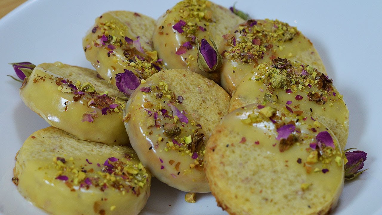 These Pistachio Rose Shortbread will blow your mind Persian Dream Cookies