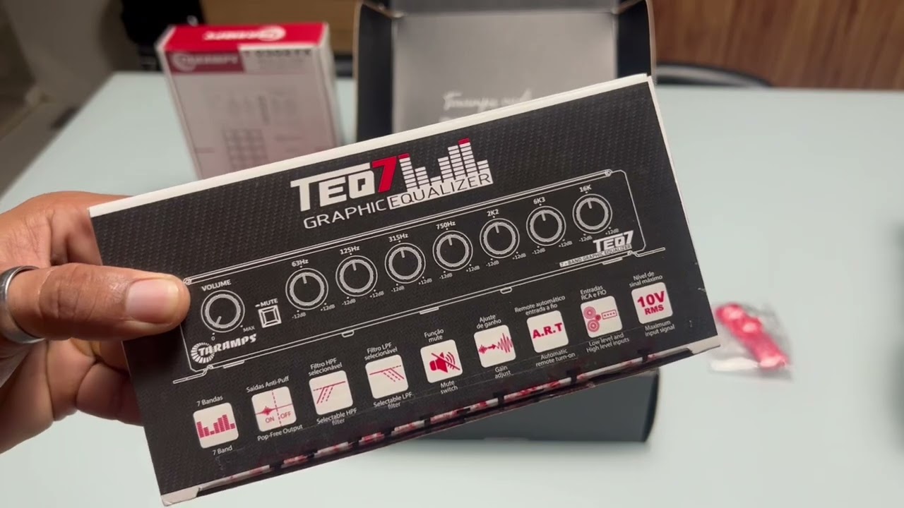 LANÇAMENTO EQUALIZADOR GRÁFICO TARAMPS TEQ7 !