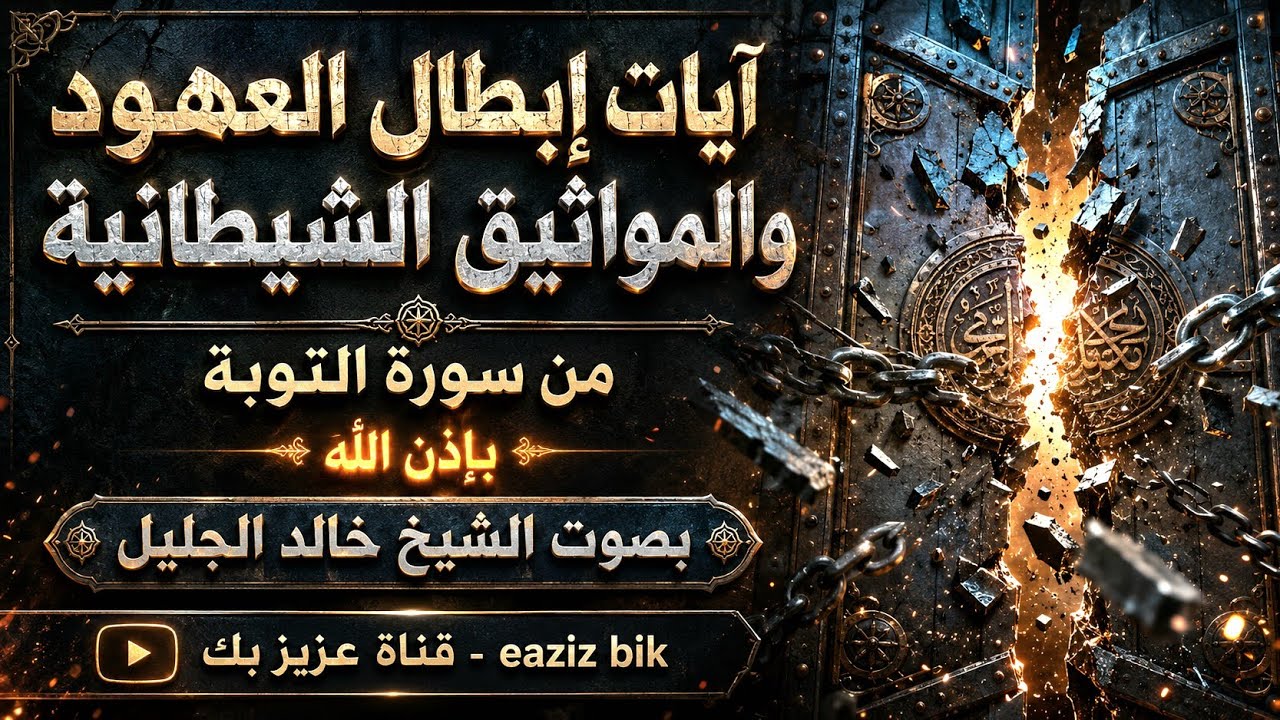 رقية إبطال العهود والمواثيق الشيطانية بصوت الشيخ / خالد الجليل نافعة بَإذن اللـــــــٌہ