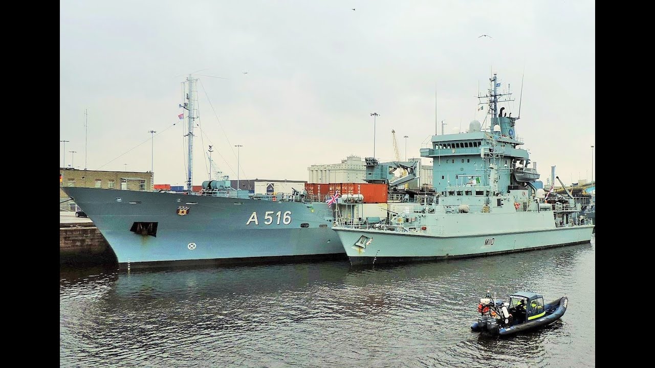NATO navy ships in Dublin port