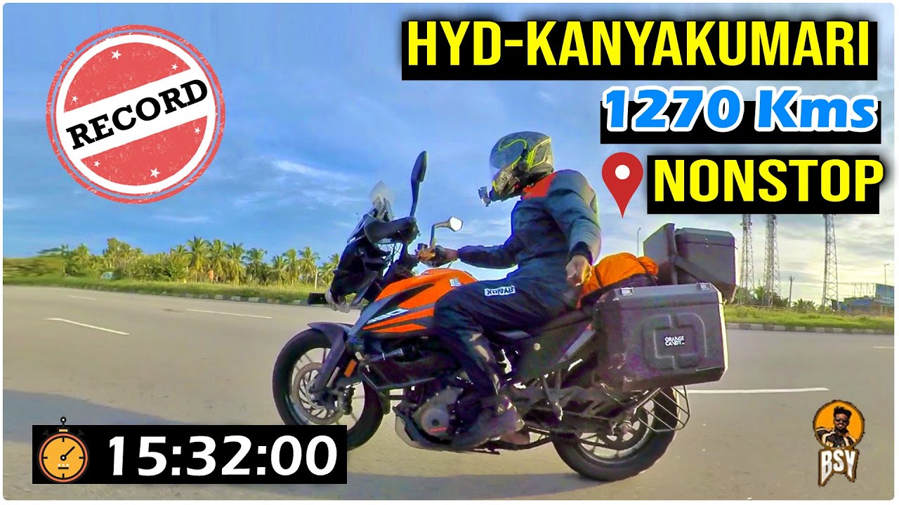 Nonstop Ride From Hyderabad To Kanyakumari Day 1,2 | New Record in MotoVlogging | Bayya Sunny Yadav