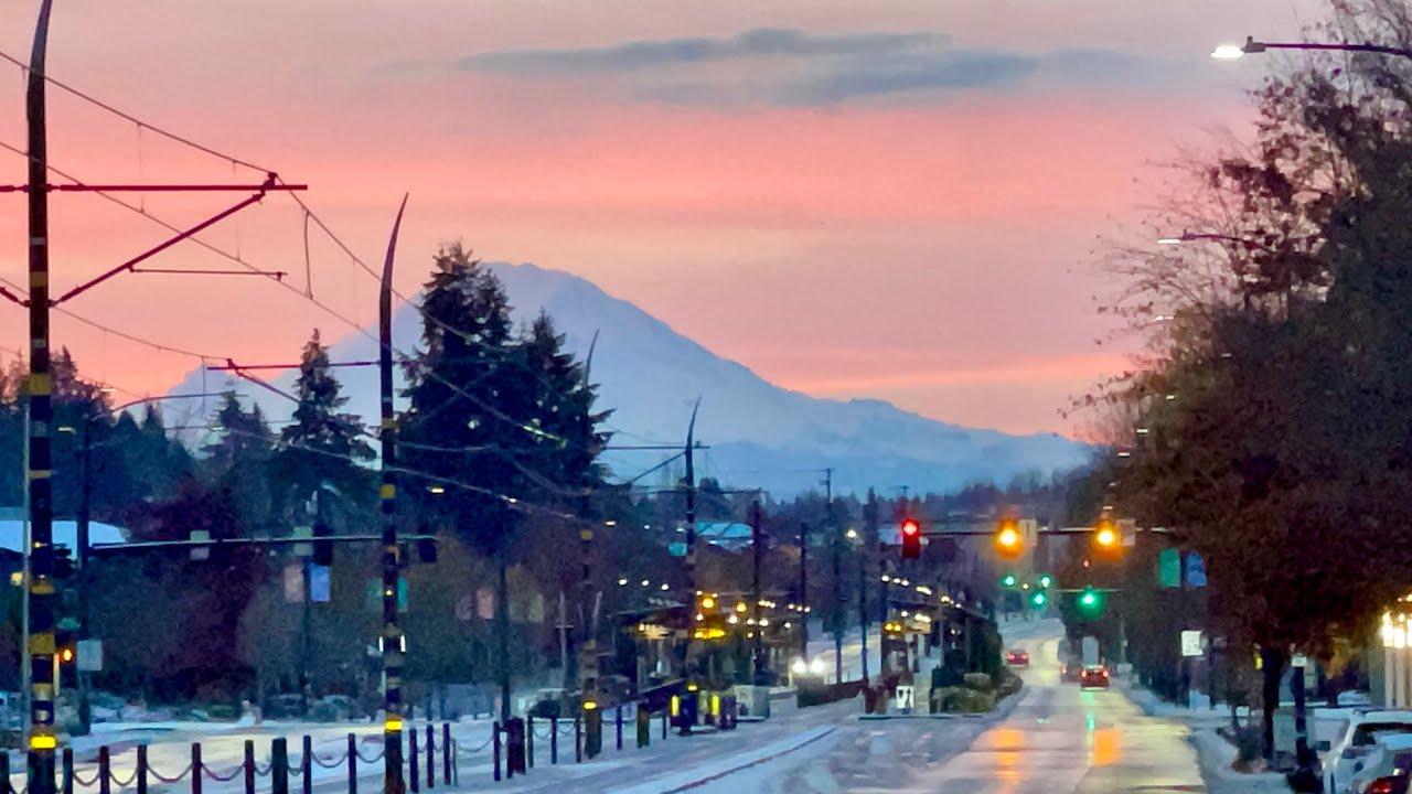 Seattle Snow Morning Drive 12-3-22