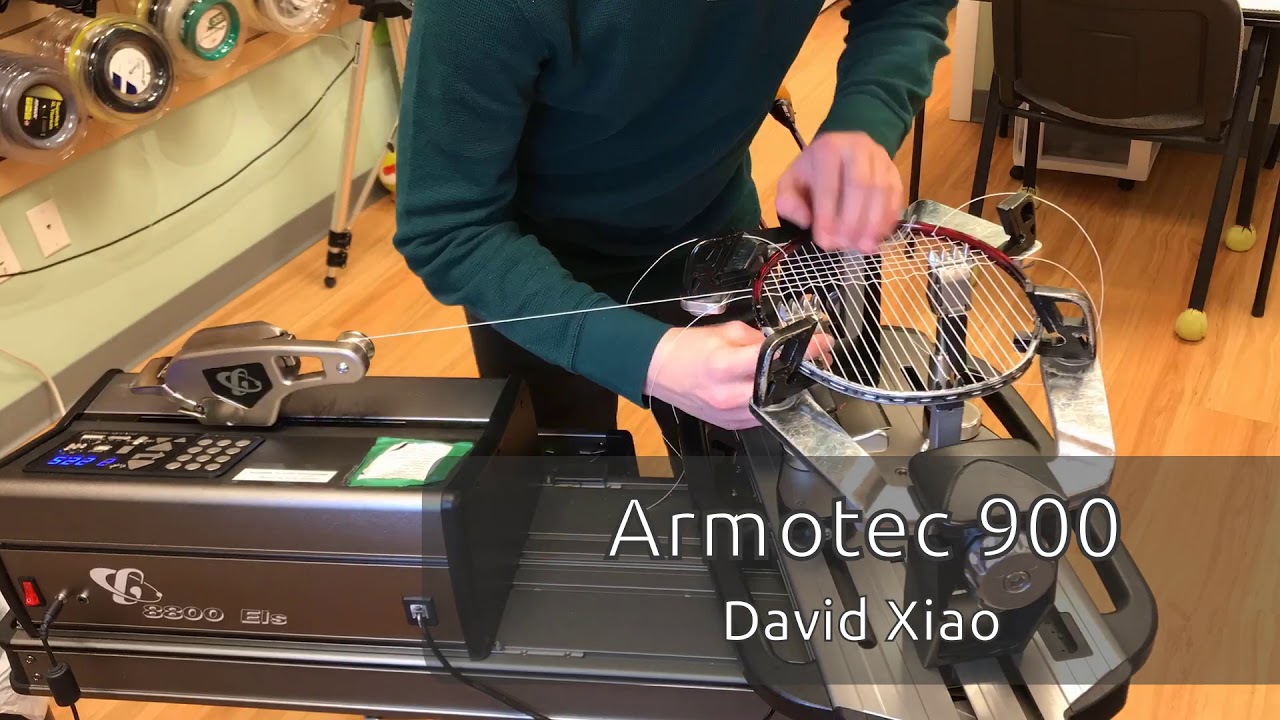 Time Lapse: How to String a Yonex Armortec 900 Badminton Racquet