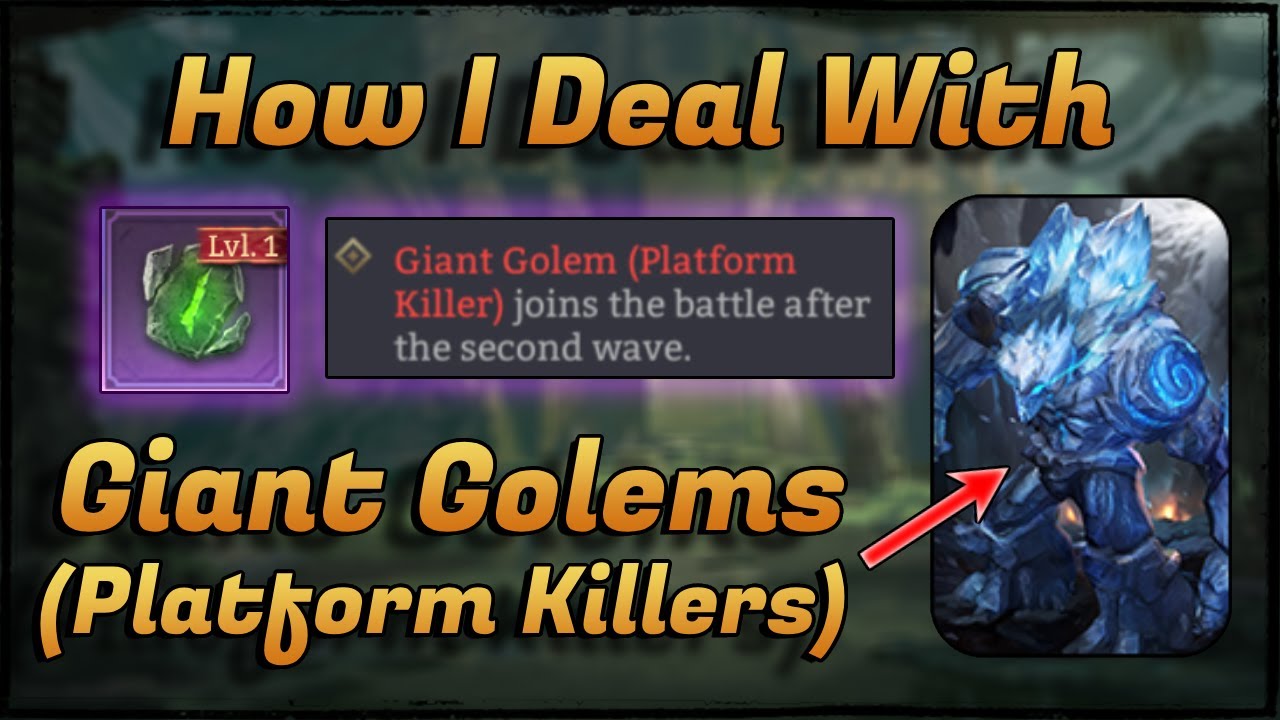 GIANT GOLEMS - Keep Your Platform Units Safe With THIS Strategy - Malrik's Hall of Illusions