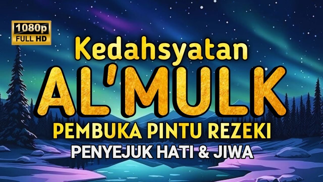 MUROTTAL MERDU SURAH AL MULK PENYEJUK HATI  SURAH AL MULK FULL, TERHINDAR DARI SIKSA KUBUR
