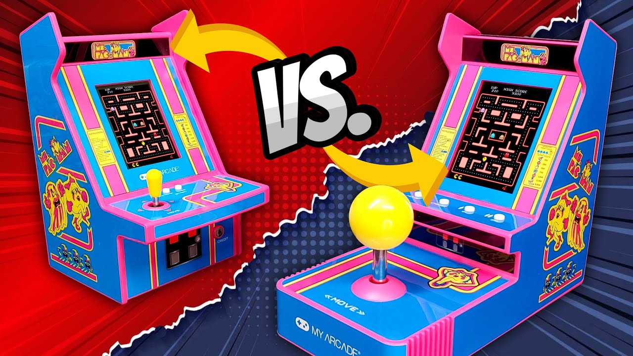 СРАВНЕНИЕ: Ms. Pac-Man Joystick Player 2024 года и Ms. Pac-Man Micro Player Pro 2023 года