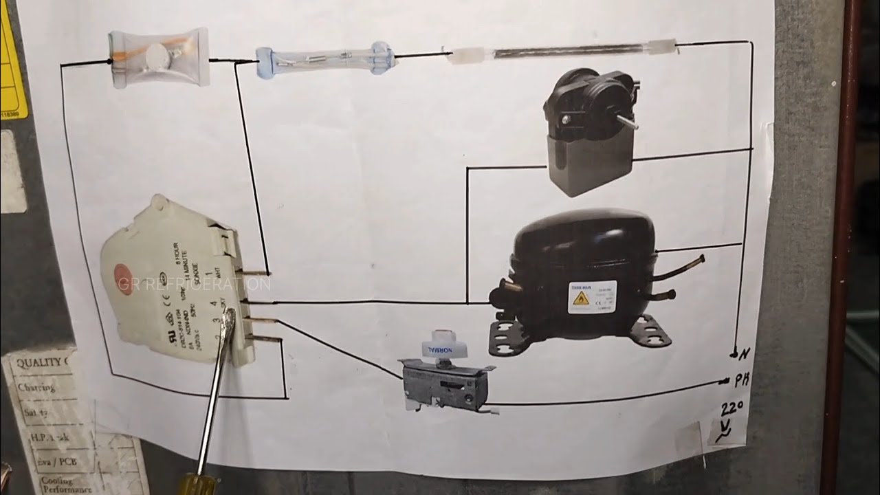 How to convert fridge into PCB to taimer