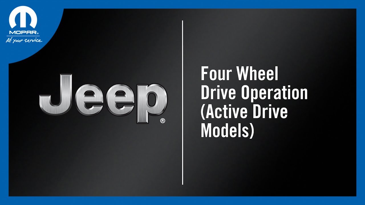 Jeep Four-Wheel Drive (Active Drive) | How To | 2024 Jeep Compass