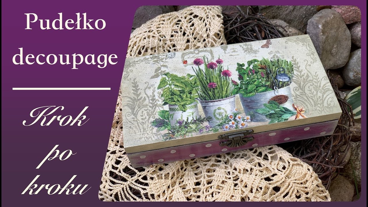 Винтажная шкатулка — пошаговый декупаж
