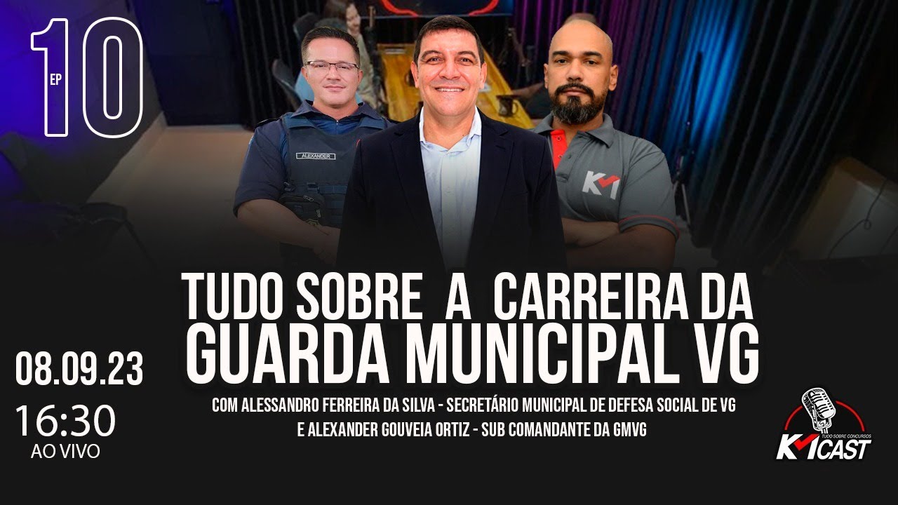 KMcast - EP 10.  Tudo sobre a carreira da Guarda Municipal VG
