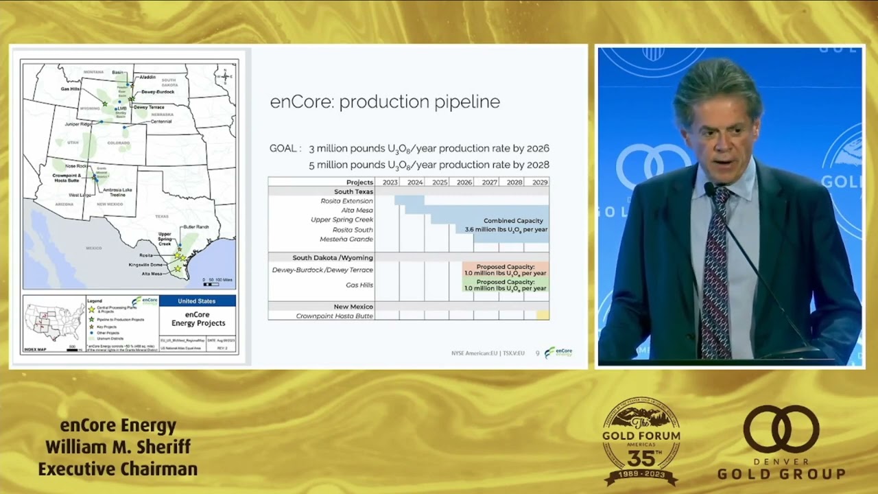 Executive Chairman, William M. Sheriff, Presenting at Denver Gold Forum 2023