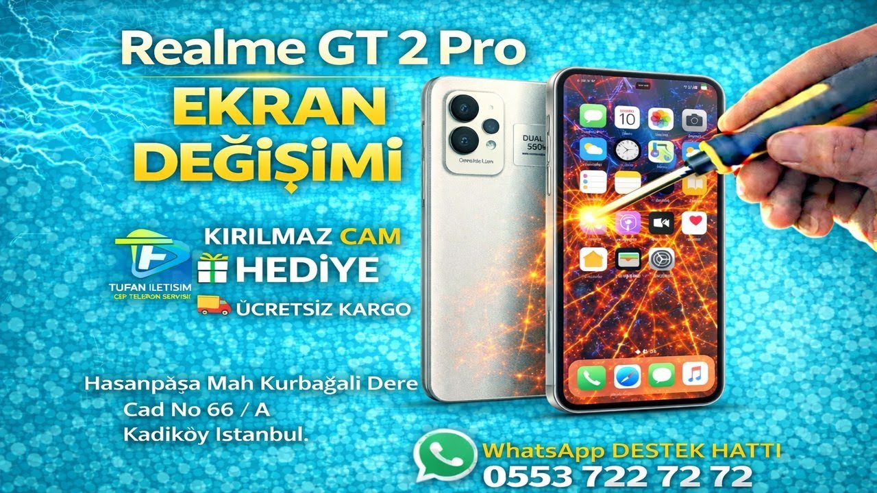 Realme GT 2 Pro Ekran Değişimi – Orijinale En Yakın Kalite, Garantili Tamir | Tufan İletişim