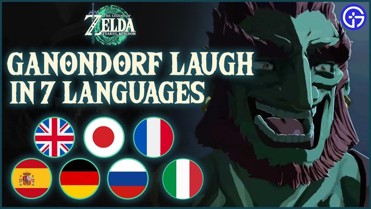 Ganondorf Laugh in Different Languages 😈 French, German, Italian, Japanese, Russian, Spanish
