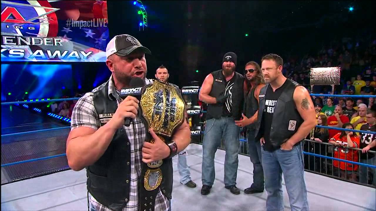 World Champion Bully Ray with the Aces and Eights - August 29, 2013