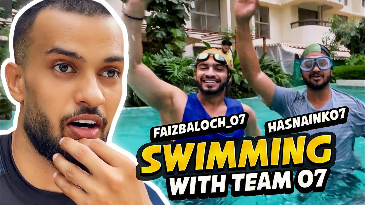 SWIMMING WITH | FAIZ BALOCH & HASNAIN KHAN | SHADAN FAROOQUI VLOG