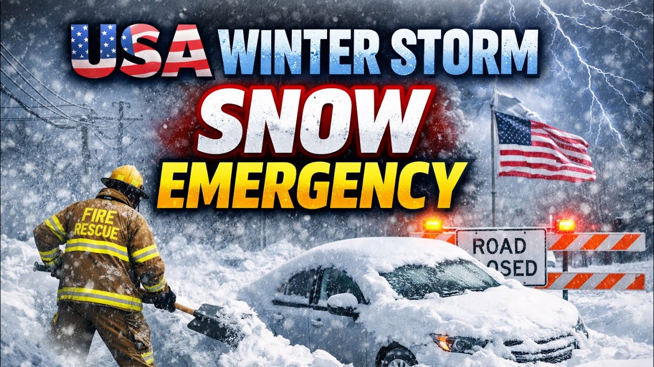 USA Under Snow Emergency ❄️ | Winter Storm Turns Cities White