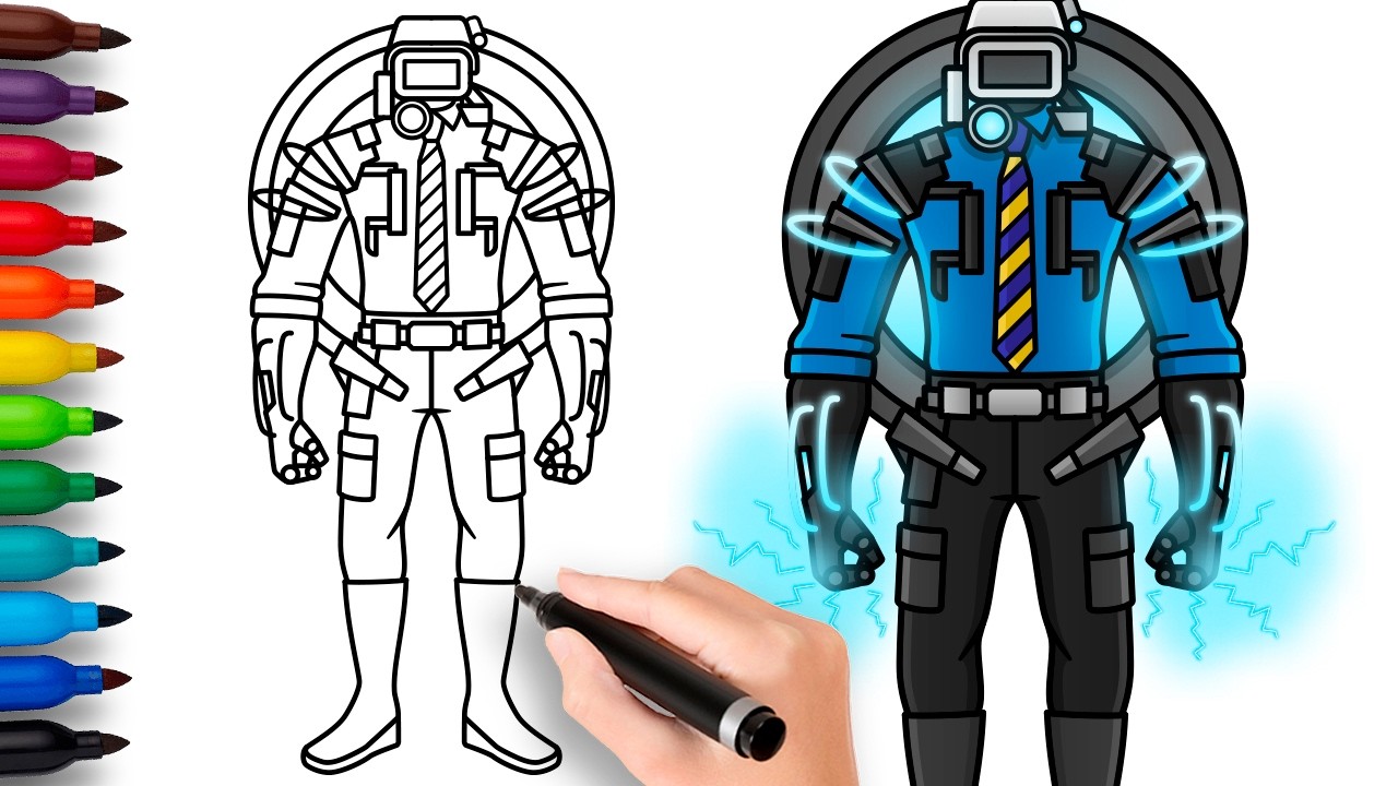 HOW TO DRAW CAMERAMAN CH4D | Skibidi Toilet 79 (Part 1) - Easy Step by Step Drawing