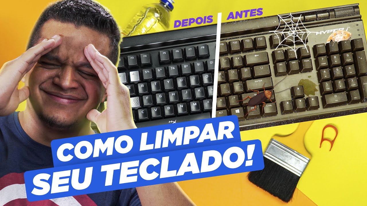 NÃO LIMPE seu TECLADO antes de VER ISSO!