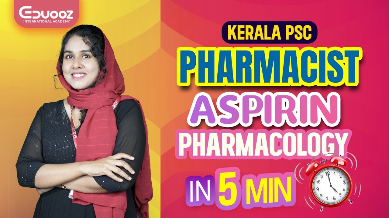 🎓 Aspirin Pharmacology Explained in 5 Minutes | Eduooz International Academy