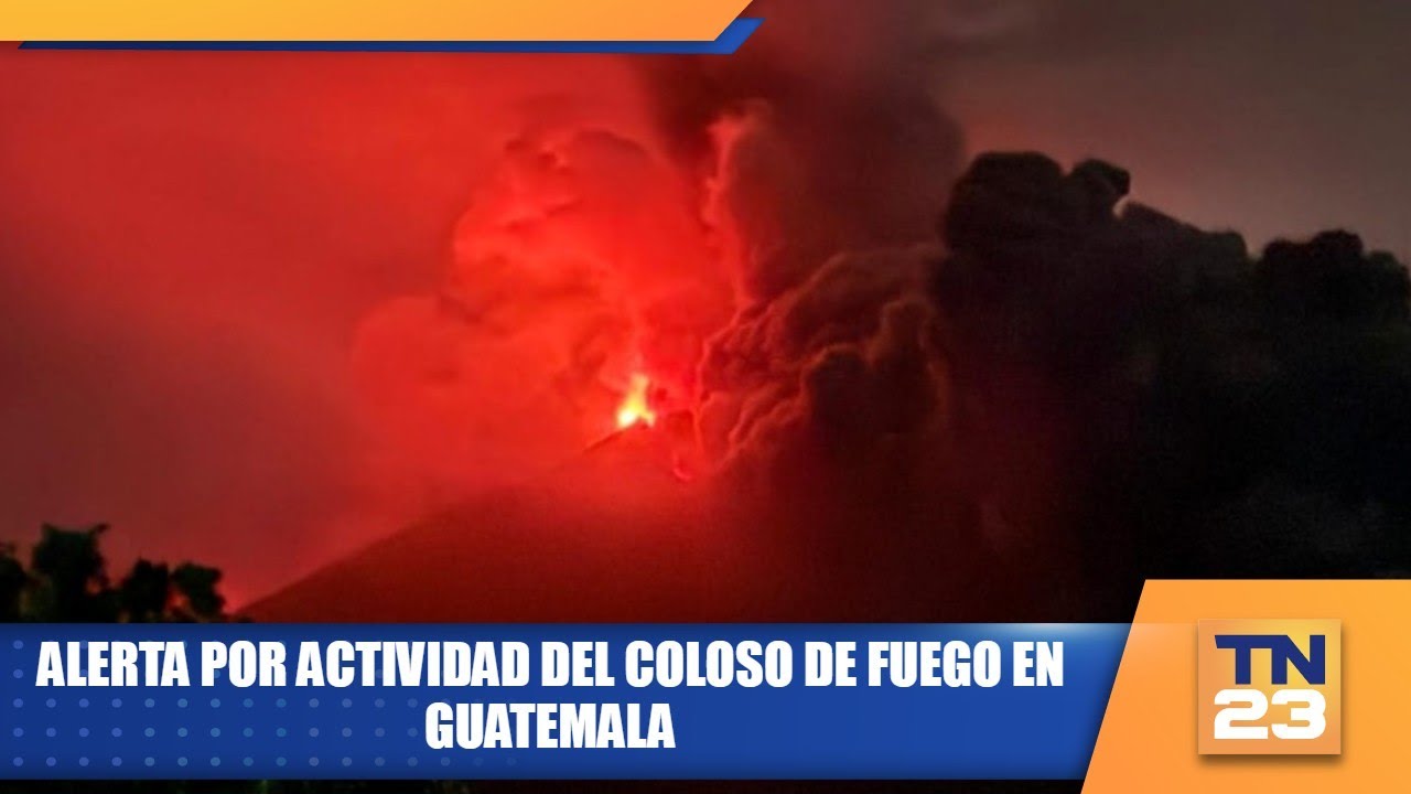 Alerta por actividad del Coloso de Fuego en Guatemala
