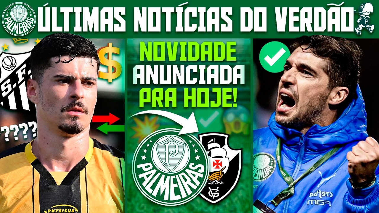 NOTÍCIA MARAVILHOSA P/ TORCEDOR! SANTOS CONTATA RÔMULO DO PALMEIRAS! ABEL ANUNCIA NOVIDADE! PRÉJOGO+