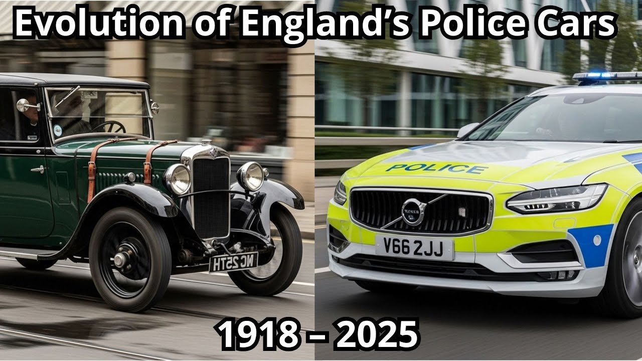 107 Years of England&rsquo;s Police Cars Evolution &mdash; from 1918 to 2025 🚔🇬🇧