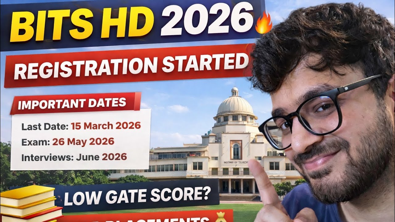 BITS HD 2026 OUT! 🚨 Registration Started | Low GATE Score Still Safe? Full Details
