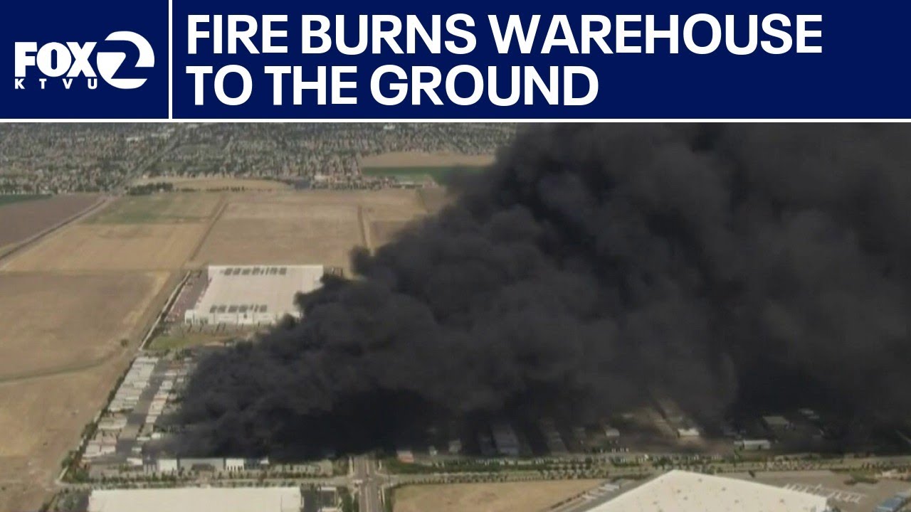 Tracy warehouse fire burns out of control | West Coast Wrap