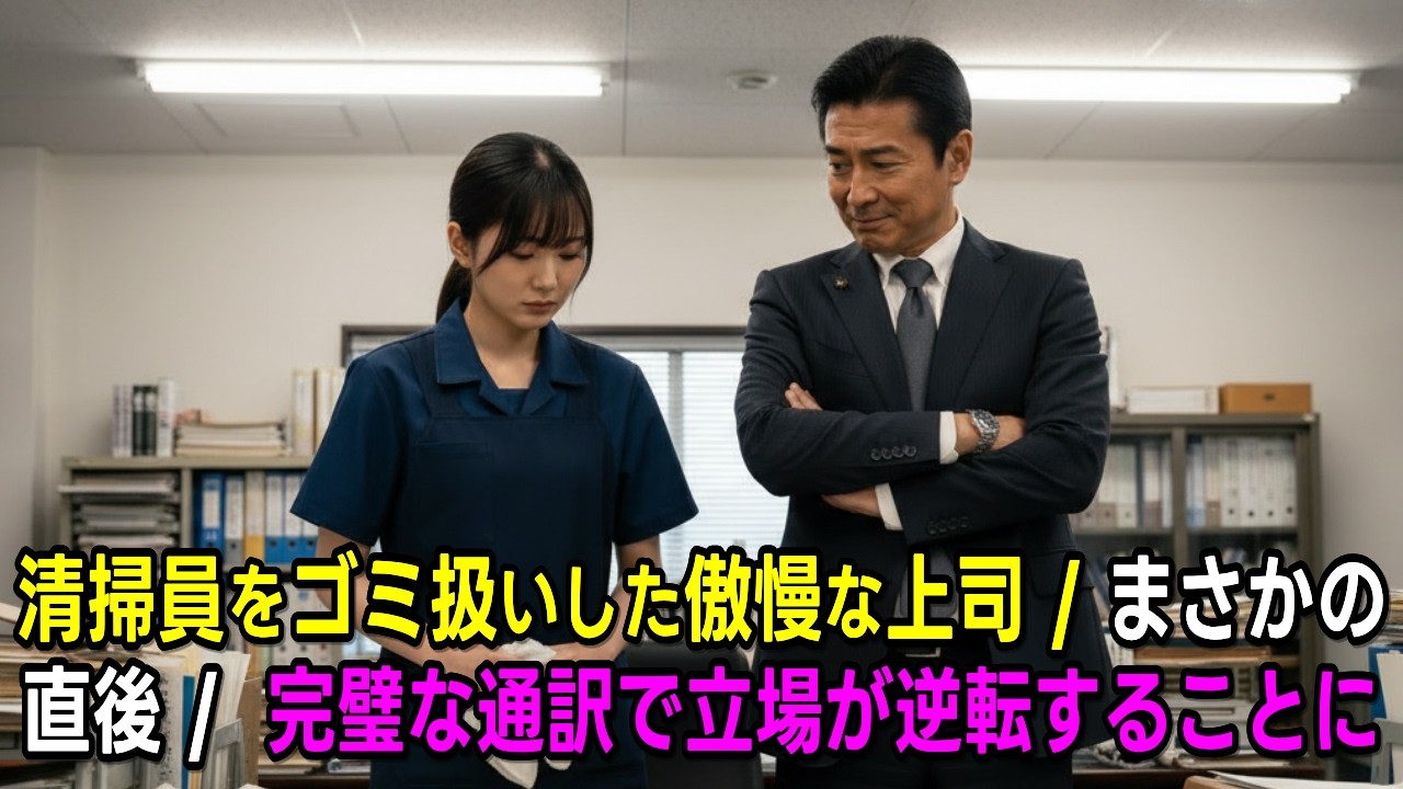 会社が破産寸前のとき、清掃員の「私が通訳できます」という一言で全てが変わった